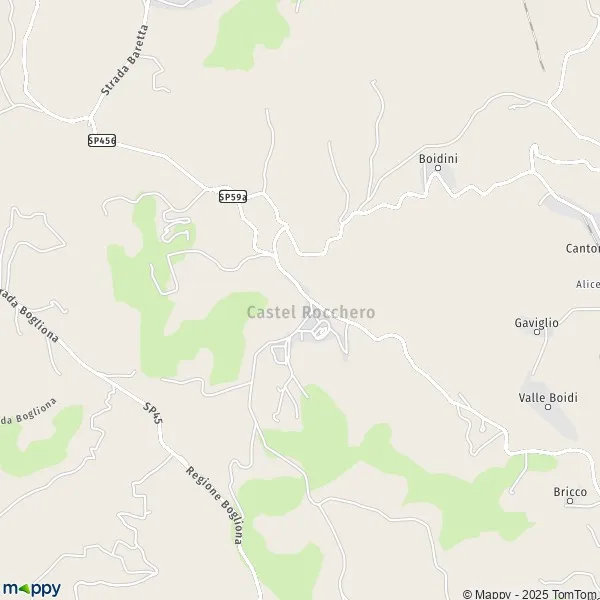 Plan Castel Rocchero carte de Castel Rocchero (14044) et infos pratiques